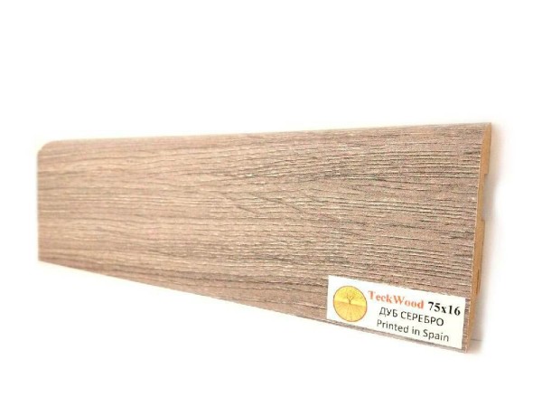 Плинтус Teckwood Дуб Серебро