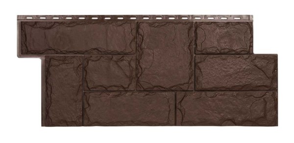 Фасадная панель T-Сайдинг, Марсель ЭКО-1 Коричневый