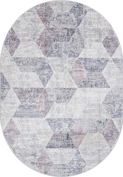 Ковер Zumma F257 PINK овал 280x380