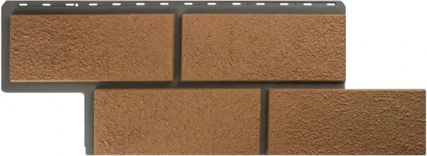 Фасадная панель Альта-Профиль Неаполитанский камень Персиковый