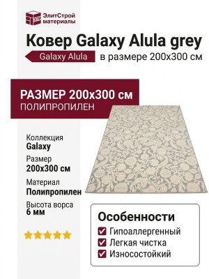 Ковер Galaxy Alula grey 200x300