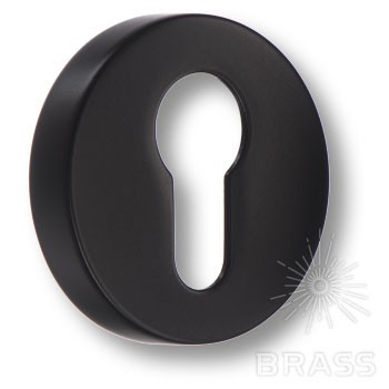 Дополнительные розетки для замка с английским ключом RO12Y AL6 ROSET, материал Замак, цвет Чёрный, отделка Черный, d=52 мм