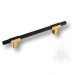 Ручка скоба 778-128-Gold-Matt Black, материал Замак, цвет Чёрный, отделка Золото Черный, 27*14*196 мм