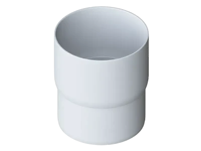 Муфта трубная, Альта-Профиль, Элит Белый.