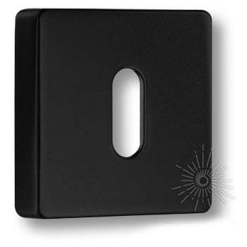 Дополнительные розетки для замка с межкомнатным ключом RO11N AL6 ROSET, материал Замак, цвет Чёрный, отделка Черный, 52*52*11 мм