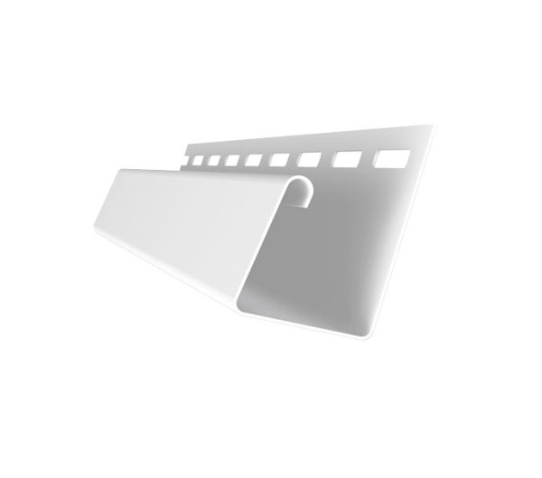 Универсальный J-Профиль Grand Line (Я Фасад) в белом цвете