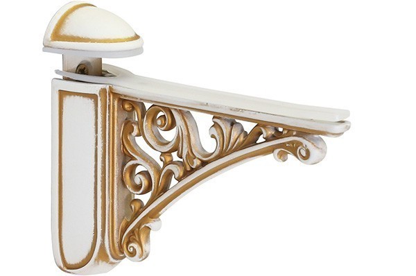 Менсолодержатель 42430Z12500.41, материал Металл, отделка Золотая патина Золото Слоновая кость, 125*95*35 мм