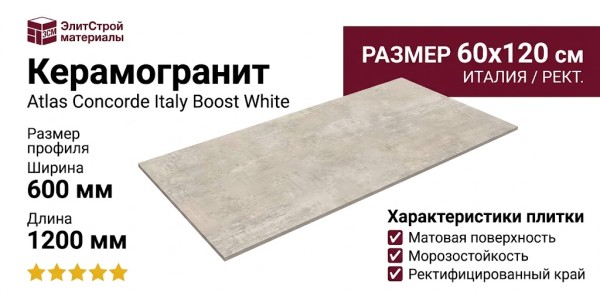 Atlas Concorde Italy Boost White 60x120 A0MO