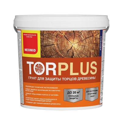 NEOMID TOR PLUS защита торцов бревен и бруса 2,5л