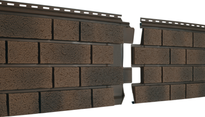 Фасадная панель Ю-пласт, Стоун Хаус S-Lock Клинкер Балтик, Магма