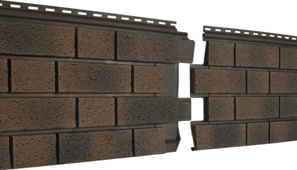 Фасадная панель Ю-пласт, Стоун Хаус S-Lock Клинкер Балтик, Магма