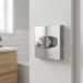 Дополнительные розетки для сантехнического замка WC K CP (50PVC), материал Замак, отделка Хром, 50*50 мм