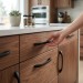 Ручка скоба UU17-0160-LPM30, материал Замак, цвет Чёрный, отделка Черный, 179*10*31 мм