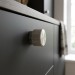Ручка кнопка Viefe GRAF BIG 0486038L24, материал Замак, отделка Сталь, 30*d=38 мм