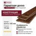 Паркетная доска Tarkett коллекция Rumba Ясень пещерный