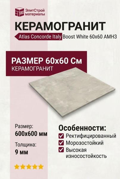 Atlas Concorde Italy Boost White 60x60 AMH3