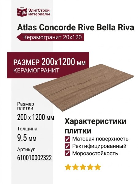 Atlas Concorde Rive Bella Riva 20x120 610010002322