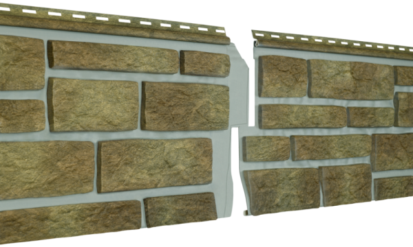 Фасадная панель Ю-пласт, Стоун Хаус S-Lock Таганай, Вулканический цвет