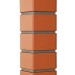 Угол наружный Grand Line, Клинкерный кирпич Design, Терракотовый, шов RAL 7006