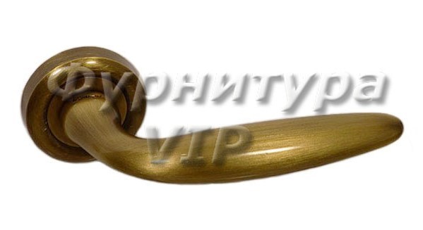 Дверная ручка на круглой розетке "KUBA" OG 933/103, материал Латунь, отделка Бронза, 150*50*50 мм