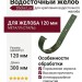 Кронштейн для желоба металлический Docke Standard, зеленый цвет.