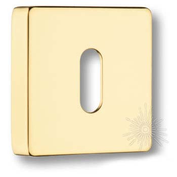 Дополнительные розетки для замка с межкомнатным ключом RO11N GL ROSET, материал Замак, отделка Золото, 52*52 мм