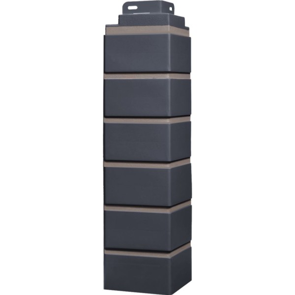 Наружный угол FineBer, Кирпич Klinker, Цвет: Асфальт.