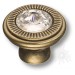 Ручка кнопка 25.319.30.SWA.12, материал Замак, отделка Бронза Кристаллы Swarovski, 26*d=30 мм