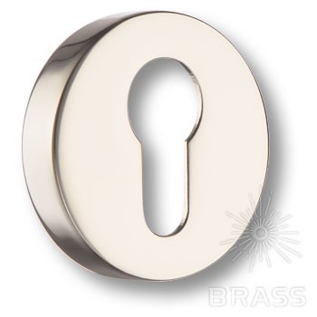 Дополнительные розетки для замка с английским ключом RO12Y PN ROSET, материал Замак, отделка Никель, d=52 мм