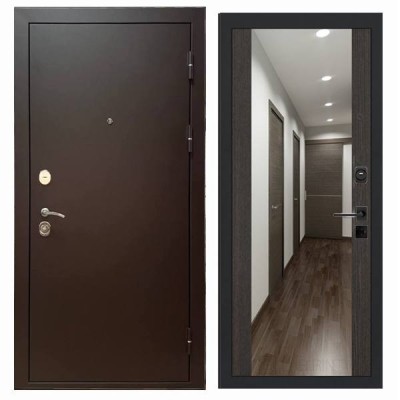 Дверь входная «Стальной Портье», внутренняя панель Н-108 ( дуб серый)