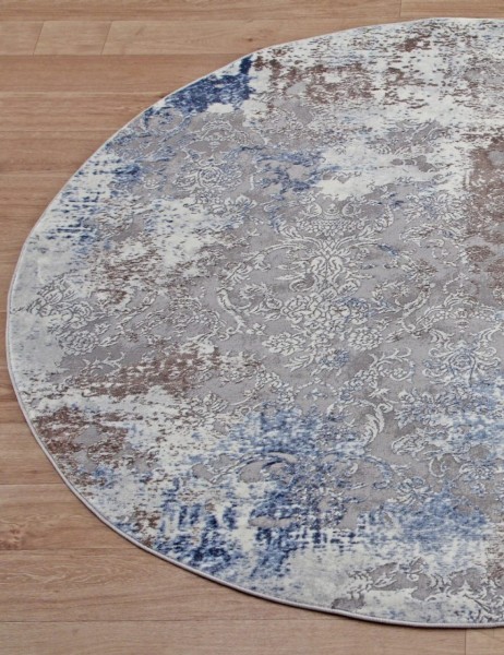Ковер Armina 3853A blue круг