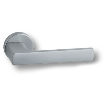 Дверная ручка на круглой розетке HA252RO12 CBM DOMINO, материал Замак, отделка Хром, 147*52*58 мм