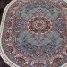Ковер Shahreza d728 blue овал
