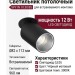 Светильник потолочный SPY IN 10.30 BS