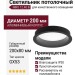 Светильник потолочный NIRO 12.40 B
