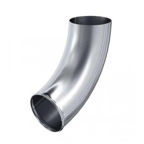 Колено для слива Aquasystem, оцинкованное 125/90