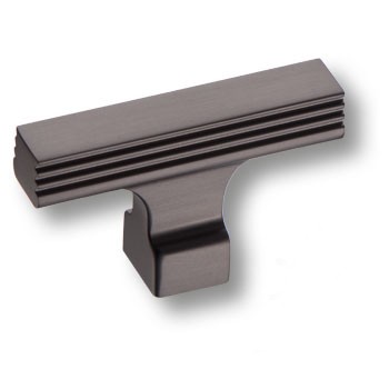Ручка кнопка 63-Titanium, материал Алюминий, отделка Графит, 30*14*50 мм