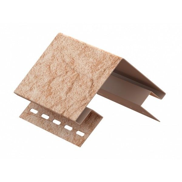 Наружный угол Ю-пласт, Стоун Хаус, цвет золотистый.