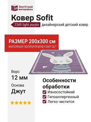 Ковер Sofit 2349 light purple 200x300