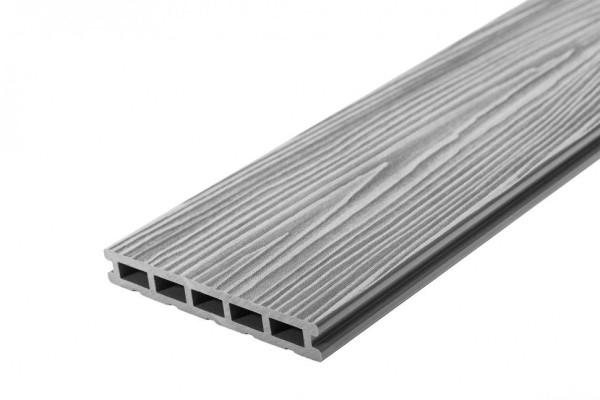 Террасная доска из ДПК RusDecking Unodeck Mogano - Цвет Серый