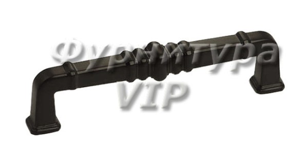 Ручка скоба OTTO-04 160 мм черная, материал Замак, цвет Чёрный, отделка Черный, 175*18*38 мм