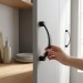 Ручка скоба 5430 Matt Black, материал Замак, цвет Чёрный, отделка Черный, 20*54*109 мм