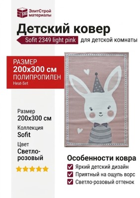 Ковер Sofit 2349 light pink 200x300