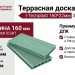 Террасная доска ДПК I-Techplast 160*22мм Зеленый
