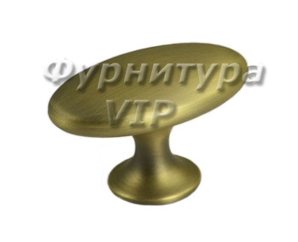 Ручка кнопка RING-14, материал Замак, отделка Бронза, 59*34*38 мм