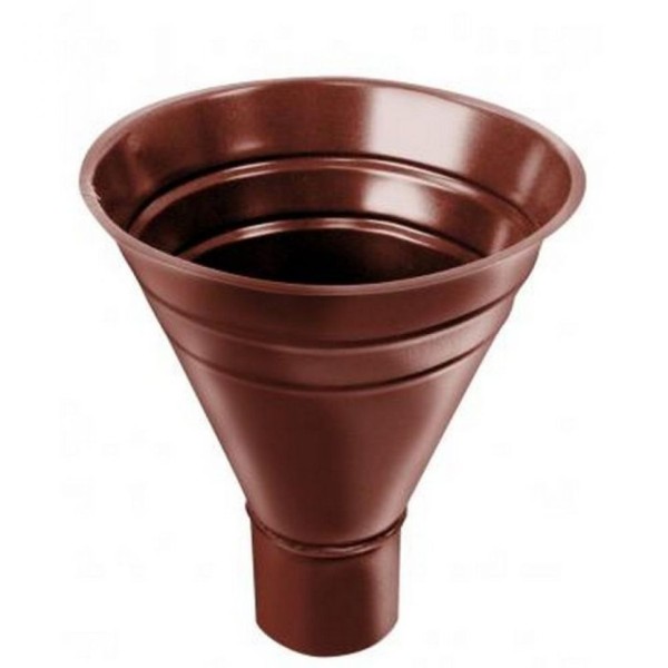 Водосборная воронка Grand Line, цвет Кирпичный (RAL 8004)