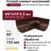 Внутренний угловой элемент 90° Grand Line, Коричневый (RR 32)