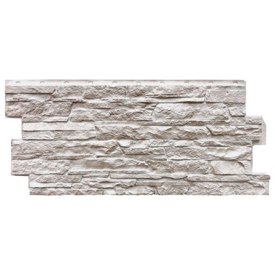 Фасадная панель FineBer, Скала, Белый мелованный.