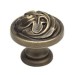 Ручка кнопка Linea Cali "VINTAGE" 201272PB036PM, материал Латунь, отделка Бронза, d=36 мм