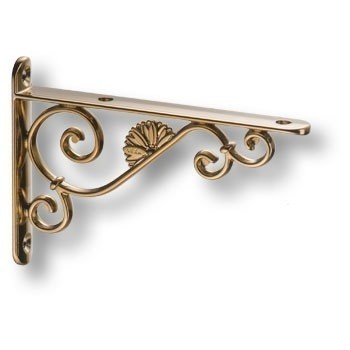 Полкодержатель (комплект 2шт.) BAROCCO-A ORO/ANT, материал Замак, отделка Золото, 15*85*125 мм